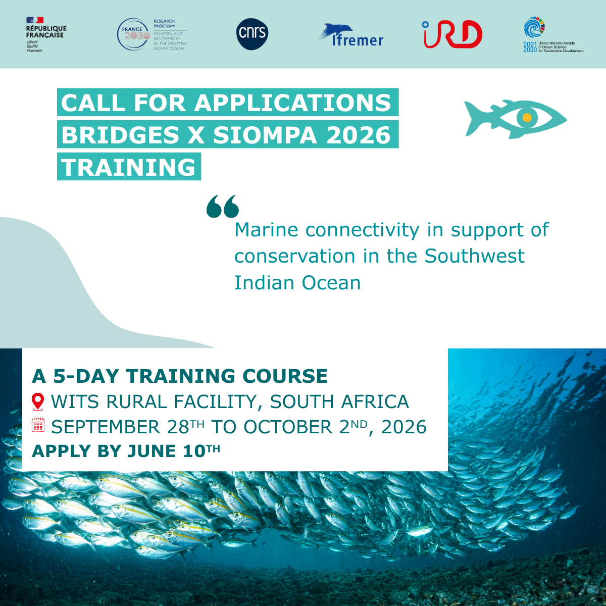 Call for Applications: BRIDGES x SIOMPA 2026 Training - WIOMSA Blog